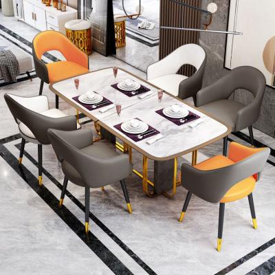 China Adjustable (height) dining chairs are luxurious and postmodern Nordic solid wood chairs, American family dining tables, stools and soft leather bags for sale