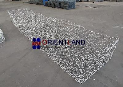 China 2x1x1m 2.7mm HDG Gelast Mesh Gabion Baskets Te koop