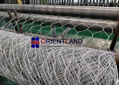 China Länge 8 x 10cm Mesh Gabion Wire Baskets 2.7mm Durchmesser-25m zu verkaufen