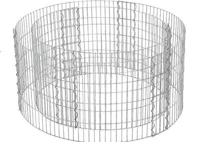 China 90cm Diameter 40cm Hoog Gabion-Tuinbed, rond Gelaste Gabion-Manden Te koop