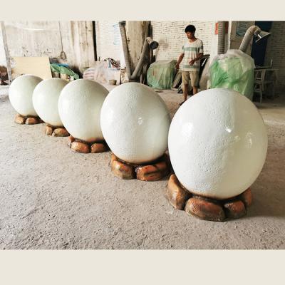 China China Dinosaur Theme Park Decoration Fiberglass Dinosaur Egg For Sale for sale