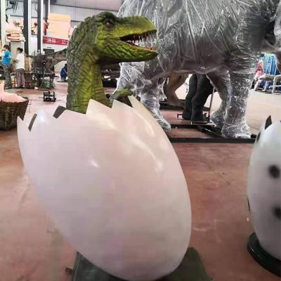 China China Amusement Park Decoration Props Newborn Simulation Baby Dinosaur And Fiberglass Egg for sale