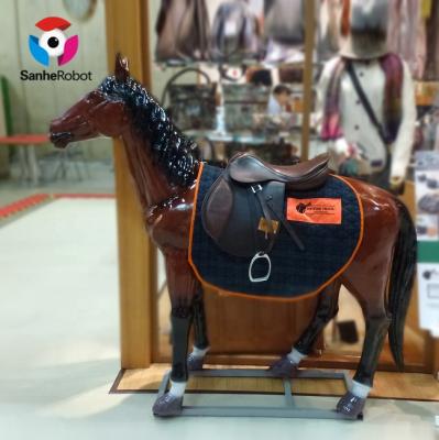 China China manufacturing custom animal statue 3d indoor playground safety fiberglass horse equipment for sale