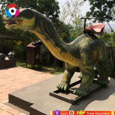 China ROBOT High Density Export Sponge SANHE Theme Park Game Dinosaur Animatronic Rider for sale