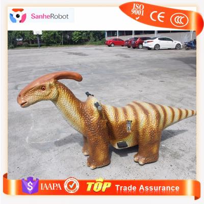 China High Grade Entertainment Children Games Dinosaur Ride Machines 12v Steel Electric Riding Toy for sale