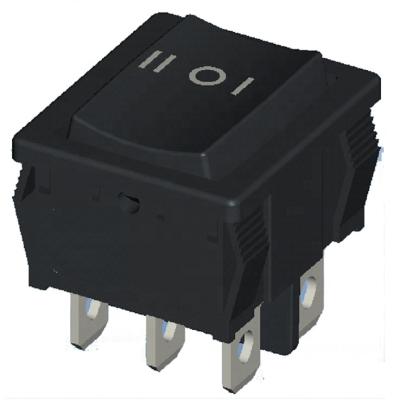 China 6 pin MOMENTARY rocker switch/TERMINAL DPDT ON-OFF-ON HS8-F7-6-05Q100-BB07 for sale