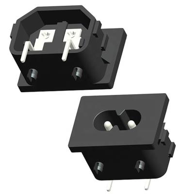 China IEC c8 industrial inlet pcb mount ac socket for sale