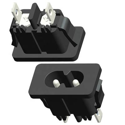 China Industrial IEC C8 AC Power Plug Connectors for sale