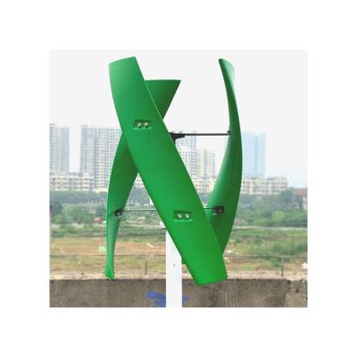 China Wholesale Fiberglass Mini Vertical Wind Turbine 24V 48V 600W Propeller Vertical Wind Turbine with MPPT Controller for sale