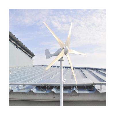 China Sunlont Fast Delivery 400W 600W 1KW 2kW Residential Wind Turbine Machine with 5 Blades 400W 24V for sale