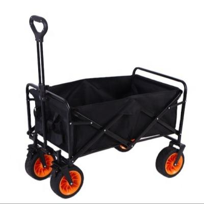 China Factory direct sales 8 inch wide wheel convertible outdoor camping folding cart storage with brakes high quality handcart for sale