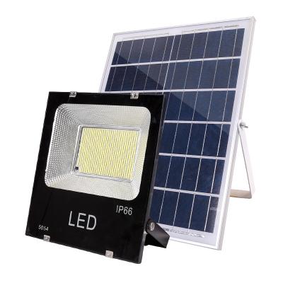 China Warehouse LED Dusk To Dawn Solar Powered Street Light Led Solar Flood Light IP67 With Remote Control 6V Outdoor Waterproof Sports Stadiums for sale