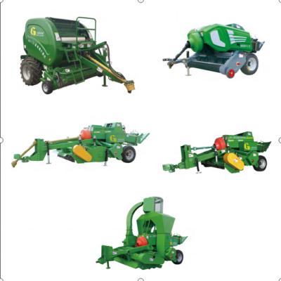 China Agriculture trailed silage fodder square baler, corn stalk harvesting, crushing, picking and baling for sale