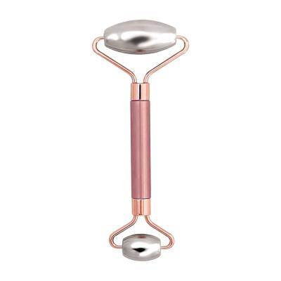 China Aluminum Bracket Rose Bracket 3d Vacuum V Shape Aluminum Hot Cold Ice Balls Face Massager for sale