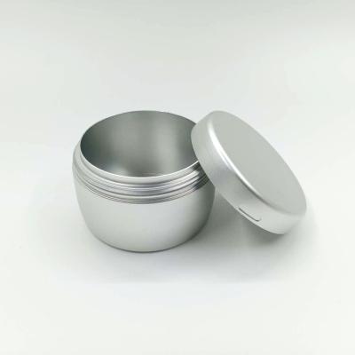 China Cookies Packaging 30g 50g 100g Screw Metal Containers Aluminum Jar Tin Can With Lids for sale