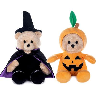 China Halloween Gift/Decor Halloween Plush Toy Teddy Bear with Halloween Pumpkins Plush Toys for sale