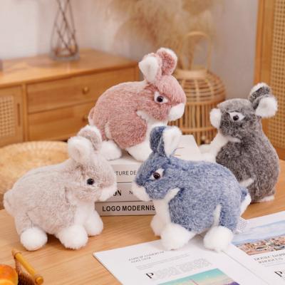 China Colorful Rabbit Doll 2022 New Cute Animal Design As Home Decoration Gifts Delicate Rabbit Plush Toy for sale