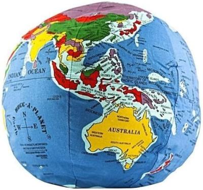 China Kid's Toy Gifts Amazon Hot Sale Soft Plush Globe For Kids Teens Earth Plush Educational Tile for sale