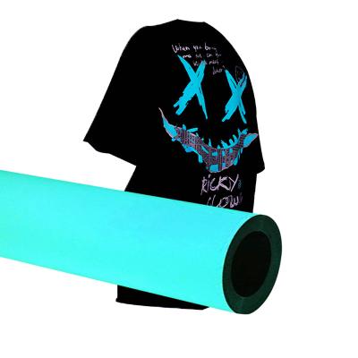 China Free Sample Box Free Sample Cosmetic Fluorescent Reflective Heat Transfer Vinyl 0.5*25m Film Material Glow In The Dark for sale