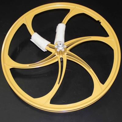 China Magnesium alloy wheel assembly 24inch spoke bicycle wheel disc brake magnesium alloy e wheel for sale