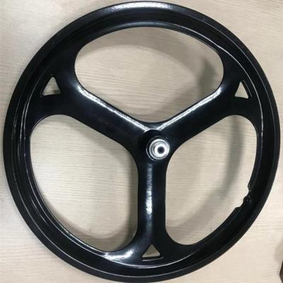 China Alloy China Factory 20 Inch Colored Magnesium Alloy Bicycle Wheels 3 Spoke for sale