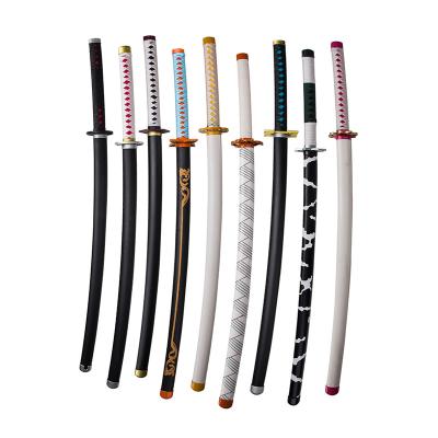 China Demon Slayer Bamboo Sword Japanese Anime Props Katana Bamboo Sword 103cm 0.45kg Toy Swords for sale