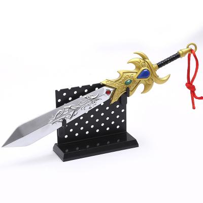 China Europe Zinc Alloy All Metal Small Toy Sword League of Legends Garen Sword 28.5cm 265g for sale