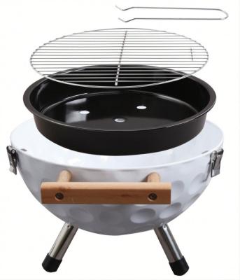 China Easily Assembled Portable Golf Design Charcoal Barbecue Grill With Cover for sale