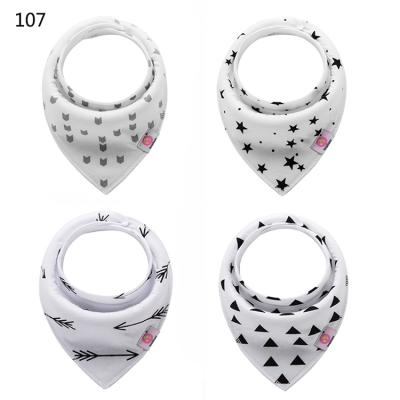 China 5 Pack Antibacterial Organic Cotton Burp Cloth Baby Bib Cotton Bib Baby Wholesale Manufacturer for sale