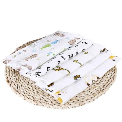 China Amazon Antibacterial Popular Print Customized Logo 8 Packs Organic Baby Bandana Drool Bibs Baby Bibs for sale