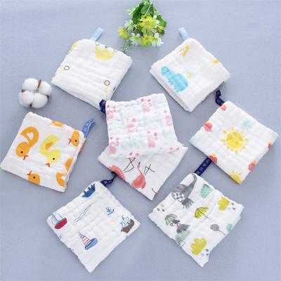 China 2018 Promotion Organic Cotton Bibs Muslin Baby Antibacterial Burp Cloths Baby Bibs for sale