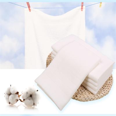 China Hot Sale Plain Weave Baby Cloth Cotton Muslin Diaper 75cm*75cm for sale