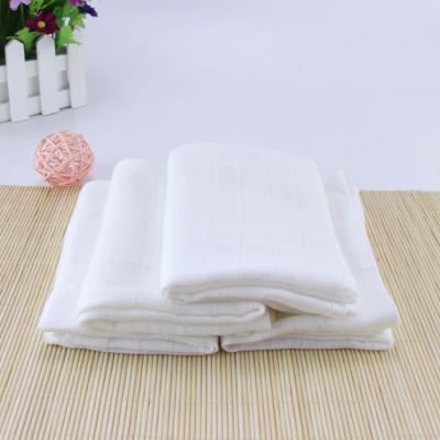 China Plain Weave Muslin Baby Cloth Cloth Diapers With Good Breathability 100 Cotton Folding Diapers For Newborn for sale