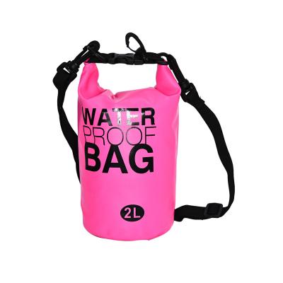 China 500D PVC NET 2L outdoor waterproof dry bag for sale