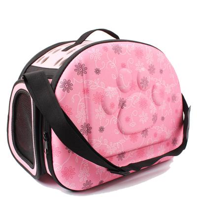 China Breathable Pink Puppies Dogs EVA Bag, Porous Design for Pet Carry Case, Soft-Sided Collapsible Portable EVA Cat Bag with Mesh Windows for sale