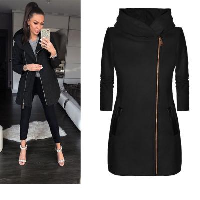 China Anti-wrinkle Autumn Winter Fashion Side Zipper 2021 plus size 5XL coats shear jacket hoodie for sale