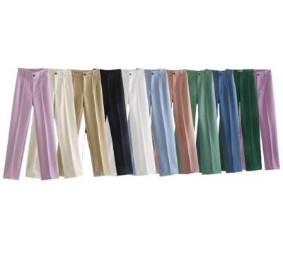 China Wholesale Solid 13 Colors Anti-wrinkle Women's Formal Pants And Trousers For Lady for sale