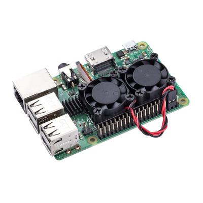 China Computer Case Raspberry Pi 4 Dual Fan With Heatsink Reduce Up To 20 Degree For Raspberry Pi 3/2 / NESPi Case for sale