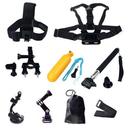 China  Accessories Set Helmet Harness Chest Belt Head Mount Strap Monopod For Go Pro Hero 4 3+ 3 2 1 for sale