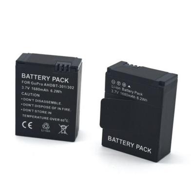 China 1680mAh 3.7V Li-ion Rechargeable Battery For  HD Hero 3+/3 Action Camera Accessories for sale