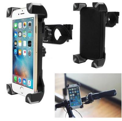 China Universal Adjustable Bicycle Bike Phone Holder Handlebar Clip Stand Mount Bracket For iPhone Samsung Cellphone GPS for sale