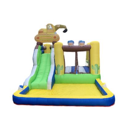 China PVC+Oxford Cloth Porcelain Water Bouncer Pastel Bouncing Bounce Shop Inflatable House Indoor Kids Big Kids With Slide for sale