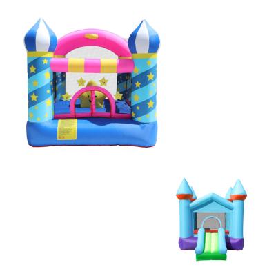 China PVC+Oxford Fabric Castles Water Slide Inflatables Mini Jumping Bouncy-Home Porcelain for sale