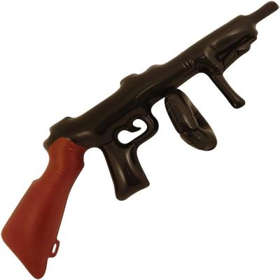 China 2022 New Design PVC Safety Inflatable Toy Gun Props Tommy Gun Inflatable Toy Gun Model For Kids for sale