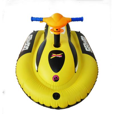 China Warter Sports 2022 New Design PVC Outdoor Inflatables No Electric Motor PVC Air Boat Propulsion Jet Boat Toys For Adults And Kids for sale