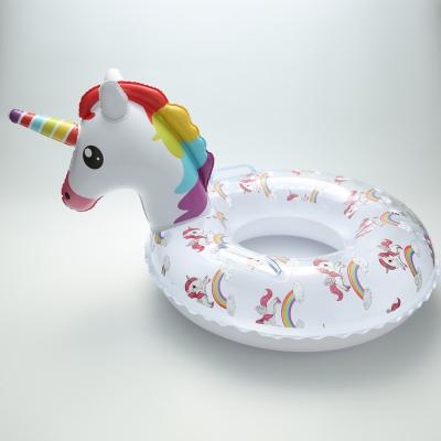 China Kid Unicorn Inflatable Swim Ring For Kids Unicorn Inflatable Swimming Pool Float for sale