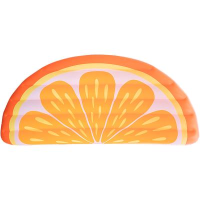 China Water Play Inflatable Orange Fruit Pool Float Beach Swimming Ring Airbeds For Adult for sale