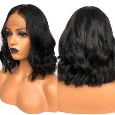 China Hair Cuticle Made In ChinaPopular Bleached Knots And Preplucked Hairline For Black Women Short Curly 360 Lace Up Wig Deep Curly Bob 130% Density for sale