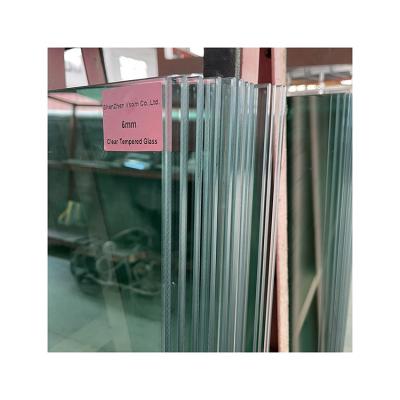 China Leisure Facilities 6mm Clear Tempered / Tempered Glass For Office Partition for sale