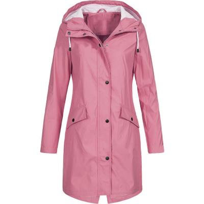 China New Winter Waterproof Lady Long Jacket Temperament Soft Warm Personality Outdoor Women's Jackets for sale